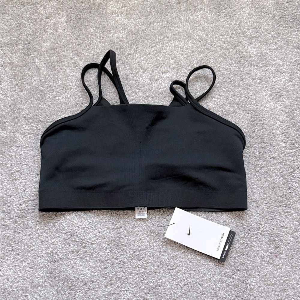 Nike Black Strappy Sports Bra